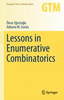 Lessons in Enumerative Combinatorics
 3030712494, 9783030712495