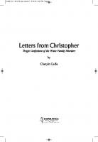 Letters from Christopher: The Tragic Confessions of the Watts Family Murders
 9781646104796, 164610479X
