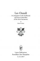 Lex Orandi [1 ed.]
 9781622921164
