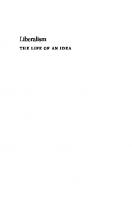 Liberalism: The Life of an Idea [Pilot project. eBook available to selected US libraries only]
 9781400873654