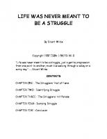 Life Was Never Meant to Be a Struggle
 1561701610, 9781561701612