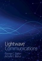 Lightwave Communications
 1108427561, 9781108427562