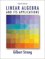 Linear Algebra and Its Applications, 4th Edition [4 ed.]
 0030105676, 9780030105678