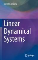 Linear Dynamical Systems
 3030645517, 9783030645519