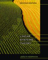 Linear Systems Theory: Second Edition [2 ed.]
 0691179573, 9780691179575