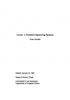 Linux: a Portable Operating System (Master of Science Thesis)