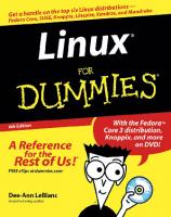 Linux For Dummies
 3175723993, 0764579371, 9780764579370