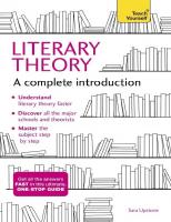 Literary Theory: A Complete Introduction (Complete Introductions)
 147361192X, 9781473611924