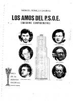 Los amos del PSOE [1ª ed.]
 9788473350754