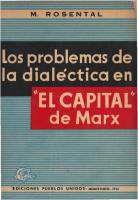 Los problemas de la dialéctica en El capital de Marx