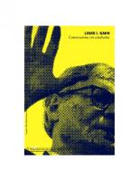 Louis I. Kahn: Conversaciones con estudiantes
 9788425225765