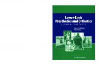 Lower-Limb Prosthetics and Orthotics : Clinical Concepts [1 ed.]
 9781617117947, 9781556428968