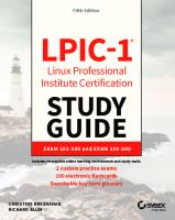 LPIC-1 - LINUX PROFESSIONAL INSTITUTE CERTIFICATION : exam 101-500 and exam 102-500
 9781119582090, 1119582091, 9781119582120, 9781119582083
