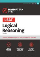 LSAT Logical Reasoning (Manhattan Prep LSAT Strategy Guides) [6 ed.]
 1506265669, 9781506265667