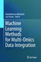 Machine Learning Methods for Multi-Omics Data Integration
 3031365011, 9783031365010