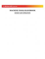 Machine Tools Handbook : Design And Operation
 0070617392, 9780070617391