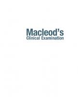 Macleod's Clinical Examination 15th [15 ed.]
 0323847706, 9780323847704
