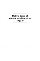 Making Sense of International Relations Theory
 9781685850586