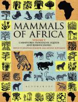 Mammals of Africa Volume V: Carnivores, Pangolins, Equids and Rhinoceroses
 9781472926951, 9781408189948
