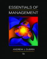Management essentials [9th ed]
 9781111525583, 1111525587