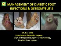 management of osteomyelitis - orthopaedic