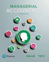 Managerial Accounting [5th Edition]
 9780134067179