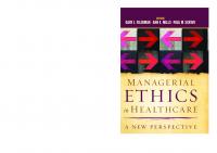 Managerial Ethics in Healthcare: A New Perspective
 9781567936346, 9781567936032