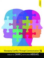 Managing Conflict Through Communication [Paperback ed.]
 0205862136, 9780205862139