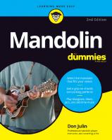 Mandolin For Dummies [2 ed.]
 9781119736646, 1119736641