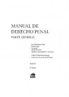 Manual de derecho penal: parte general (Tomo I)
 9786124037412