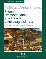 Manual de economía austriaca contemporánea (Biblioteca Austriaca) (Spanish Edition)