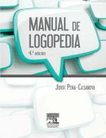 Manual de logopedia (Spanish Edition)
 9788445825082