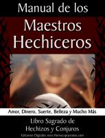 Manual De Los Maestros Hechiceros