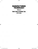 Manufacturing Technology Vol 2 [2, 4 ed.]
 9789353160524