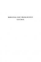 Marginal - Cost Price -Output Control: A Critical History and Restatement of the Theory
 9780231886147