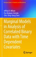 Marginal Models in Analysis of Correlated Binary Data with Time Dependent Covariates [1st ed.]
 9783030489038, 9783030489045