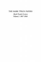 Mark Twain’s Letters, Volume 2: 1867–1868 [Reprint 2020 ed.]
 9780520906075