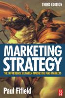 Marketing Strategy [3 ed.]
 0750656751, 9780750656757