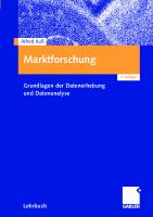 Marktforschung (German Edition)
 3834905917, 9783834905918