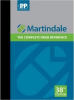 Martindale: The Complete Drug Reference [38 ed.]
 978-0-85711-139-5,  978-0857111395,  9780857111395