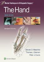 Master Techniques in Orthopaedic Surgery The Hand 3rd Edition [3 ed.]