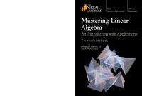 Mastering Linear Algebra: An Introduction with Applications [1056]