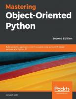 mastering object-oriented python
 978-1-78953-136-7