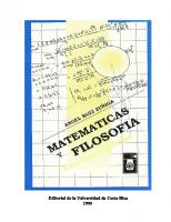 Matematica y Filosofía