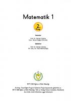 Matematik 1. 2. Kitap