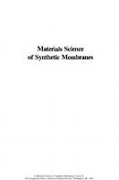 Materials Science of Synthetic Membranes
 9780841208872, 9780841210981