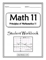 Math 11 Academic : Principles of Mathematics 11