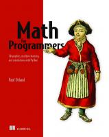 Math for Programmers [1 ed.]
 9781617295355