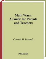 Math Wars: A Guide for Parents and Teachers
 0275984230, 9780275984236, 9780313027697