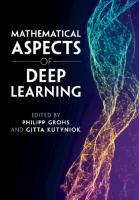 Mathematical Aspects of Deep Learning
 1316516784, 9781316516782